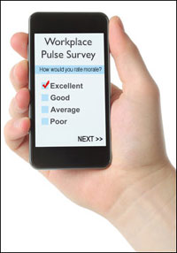 employee pulse survey mobile device